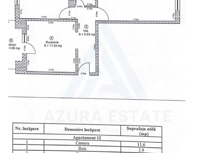 Apartament 2 camere decomandat 52 mp utili și balcon 5 mp în Cisnădie - Poză 9