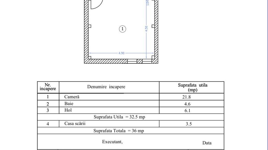 OPORTUNITATE ‖ CASĂ INDIVIDUALĂ ‖ PARCUL CĂLIN OTTOI ‖  RENOVATĂ INTEGRAL - Schiță 14
