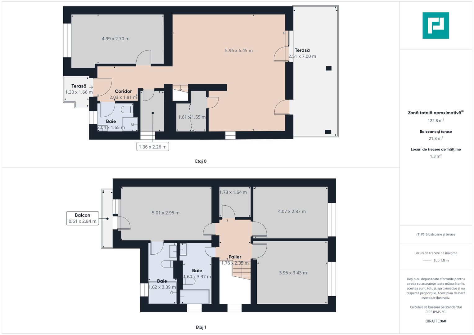 Duplex 5 camere  în cartier Europa Mosnița Nouă - Poză 23