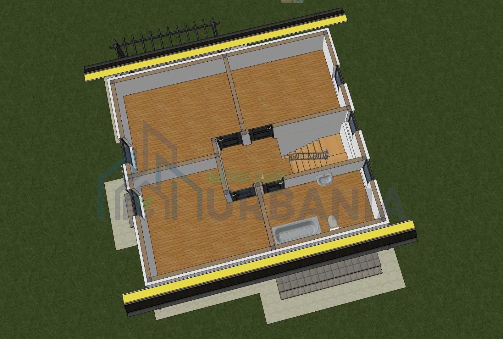 Casă de vânzare în Vișan, 4 camere, în construcție, 120 m² utili, teren 354 m² - Poză 4