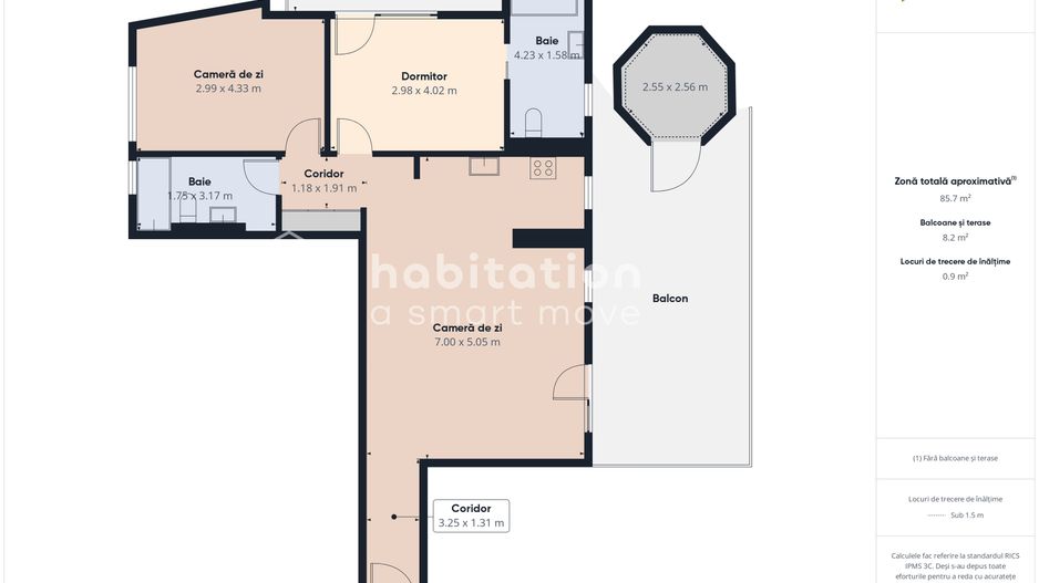 De închiriat– Apartament modern cu 3 camere în zona Lipovei | Bloc nou - Poză 35