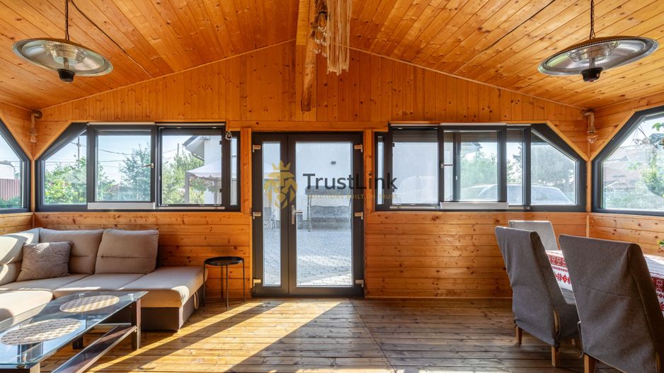 Casă premium teren 3.000 mp, livadă și zonă BBQ – Frumusani - Poză 22