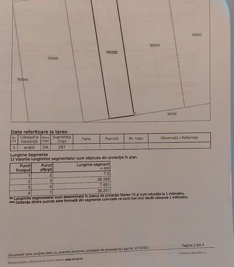 BRASADAS vinde teren 860 mp cu 24 m front. - Poză 1