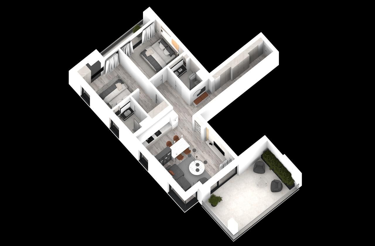 Apartament 3 camere | Finalizat | Porche Pipera - Poză 9