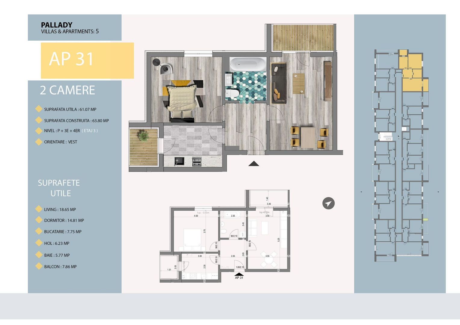 AP. 2CAM. DECOMANDAT,MOBILAT - ZONA TRAPEZULUI / MUTARE IMEDIATA! - Poză 2