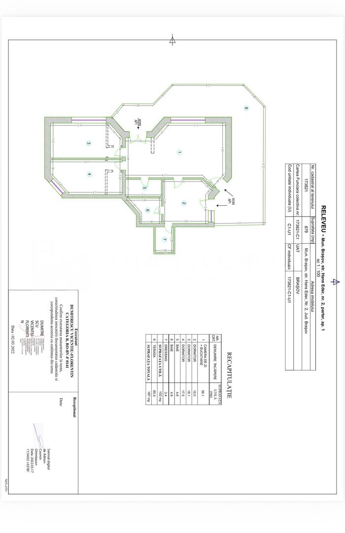 Apartament superb de 4 camere, curte proprie, zona Bartolomeu. - Poză 13