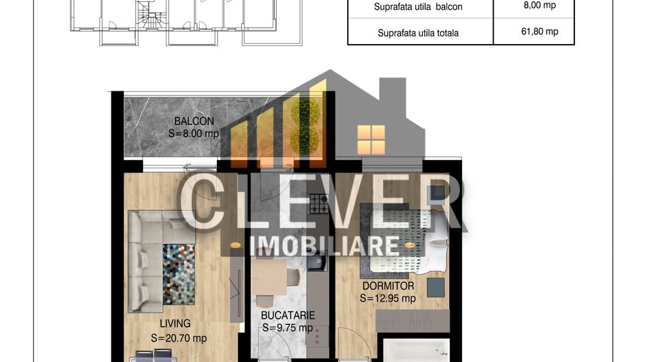 Apartament 2 camere Comision 0% Pallady Metrou Nicolae Teclu, reducere parcare - Schiță 9