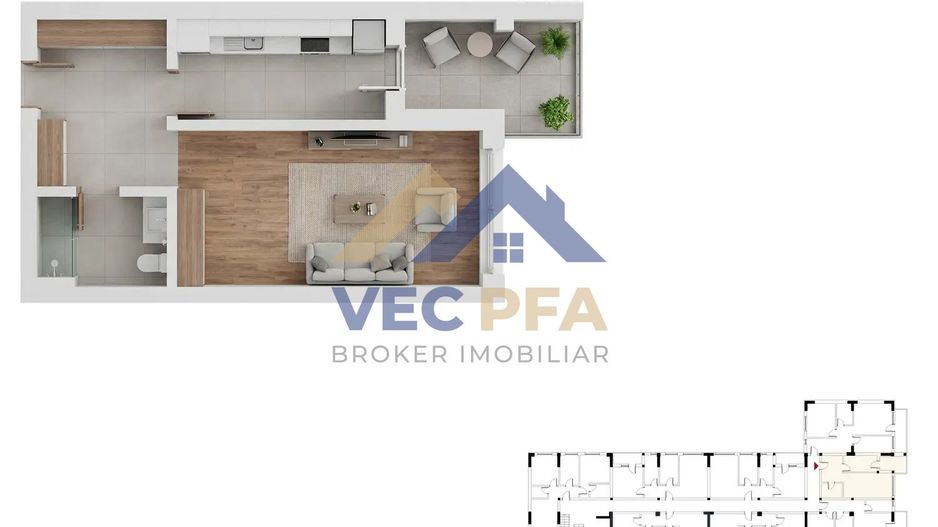 DISCOUNT 3-5% Garsoniere  41-44mp | Finisaje la Alegere | Comision 0% - Poză 2