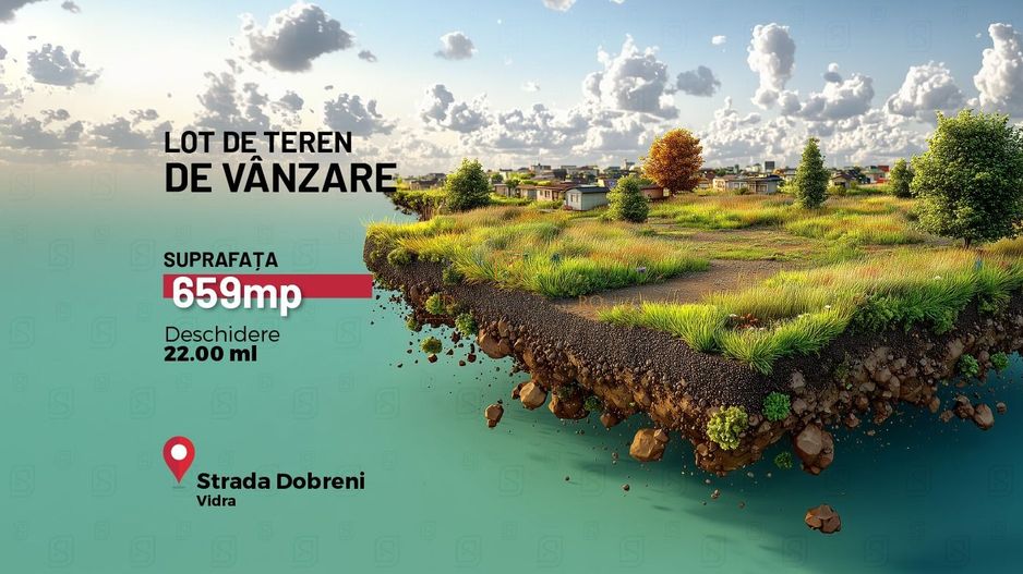 Teren 659 mp, Comuna Vidra, Jud.Ilfov, acces rapid la Bucuresti - Poză 1