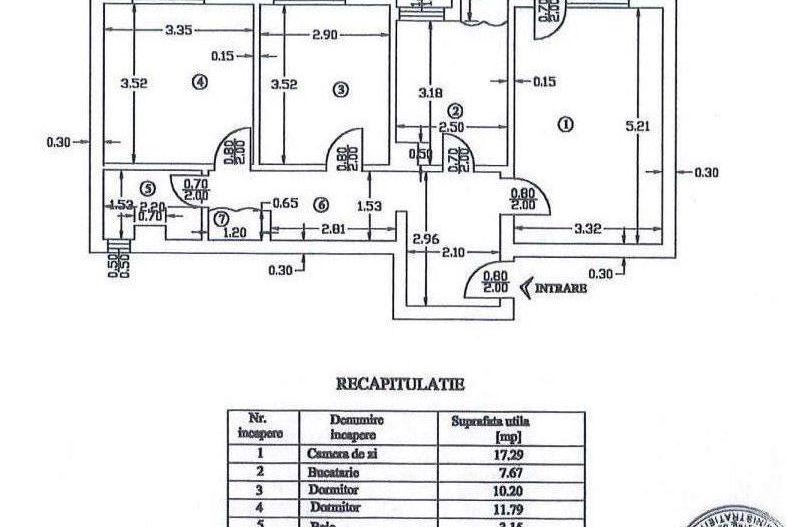Apartament 3 camere Pitesti - Schiță 6
