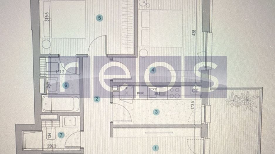 VANZARE APARTAMENT 3 CAMERE | STRAULESTI | 81MP | TERASA | COMPLEX NOU - Schiță 15