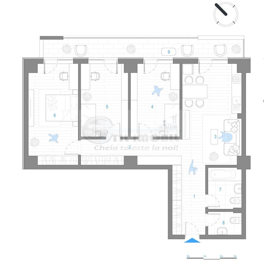 Apartament 4 camere - bloc nou - Cug - Selgros - Poză 3