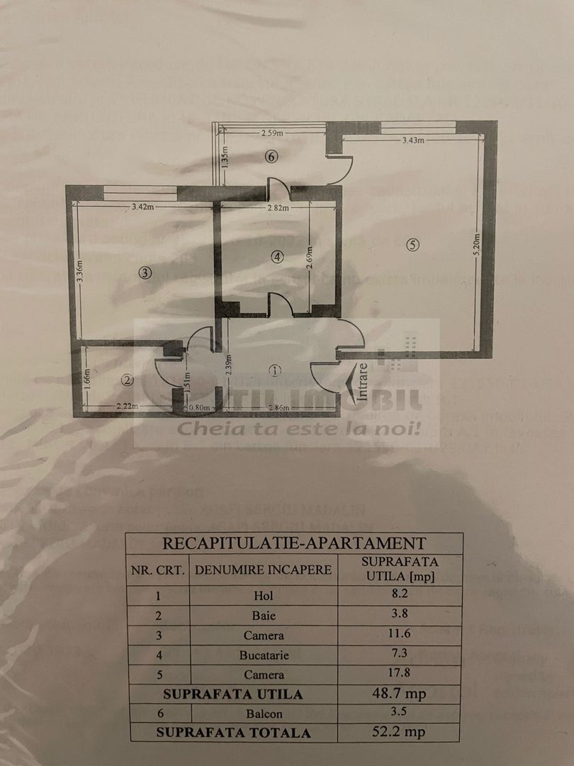 Ap 2 cam decomandat, 48.7 mp, etaj 2, Nicolina Belvedere -105.000€ - Poză 5
