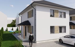 Casă individuală nouă cu pod – 4 camere – Șura Mică