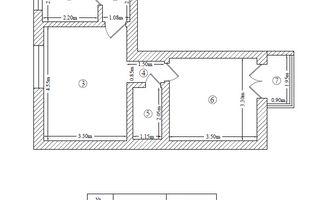 2 camere renovat Rossini etaj 1-  Floreasca - Schiță 9