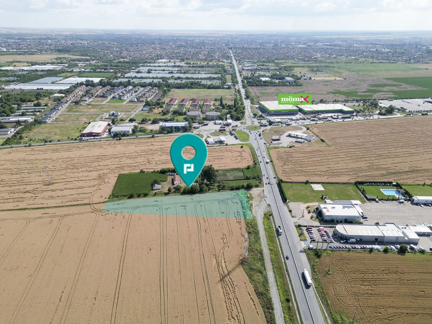 Teren 7653mp cu PUZ aprobat DN Arad Oradea - Poză 1