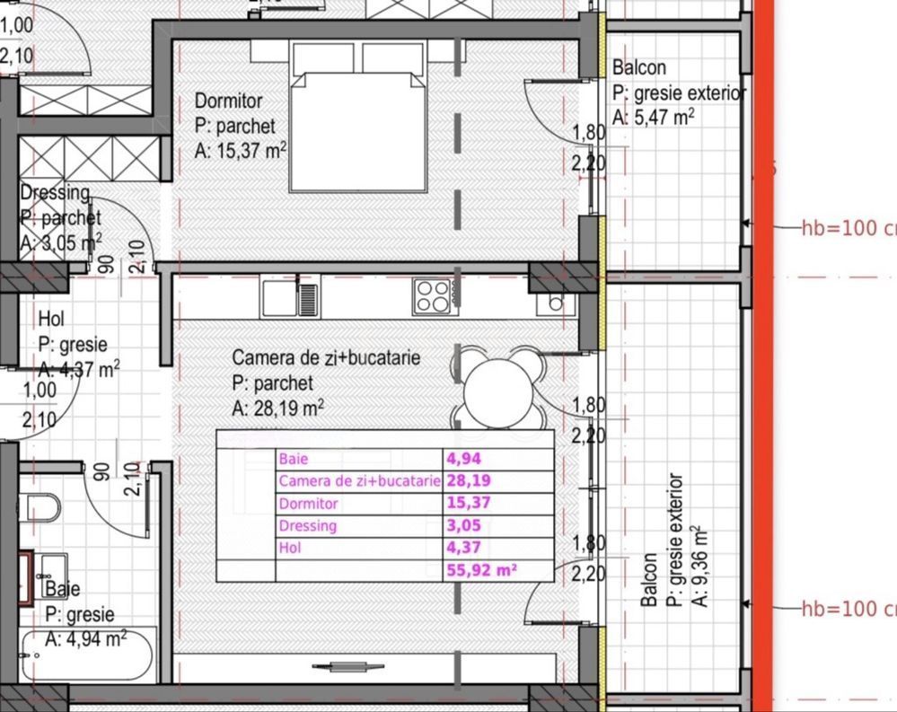 Apartament modern cu parcare subterană, într-un imobil nou. - Poză 1
