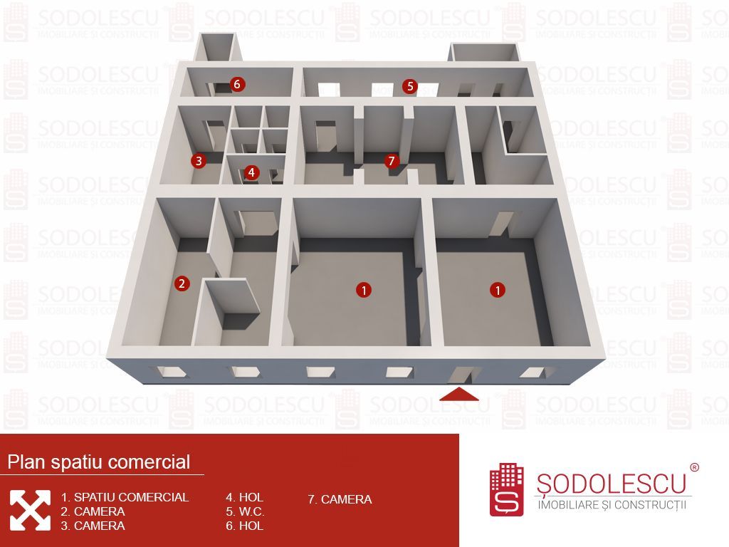 Spațiu comercial 170 mp de vânzare - Schiță 11