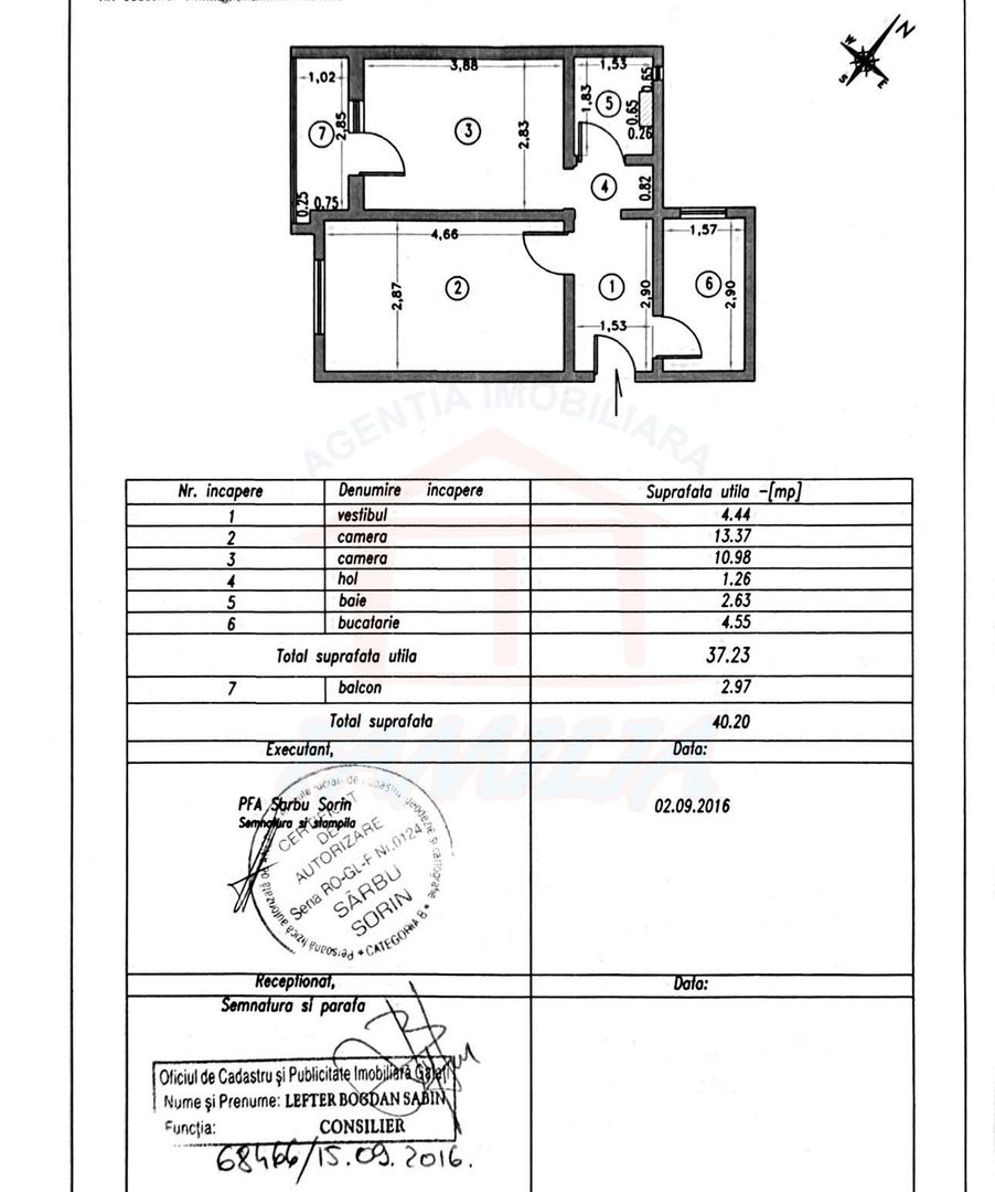 43ooo euro NEGOCIABIL!!! apartament, 2 camere decomandate,  Micro20 - Poză 3