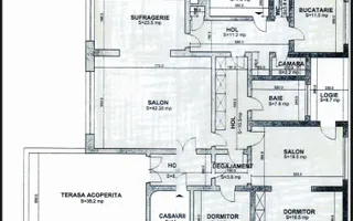 4 rooms ***203 SQM useful*** / 38 SQM terrace + garage / Primaverii - Schiță 41