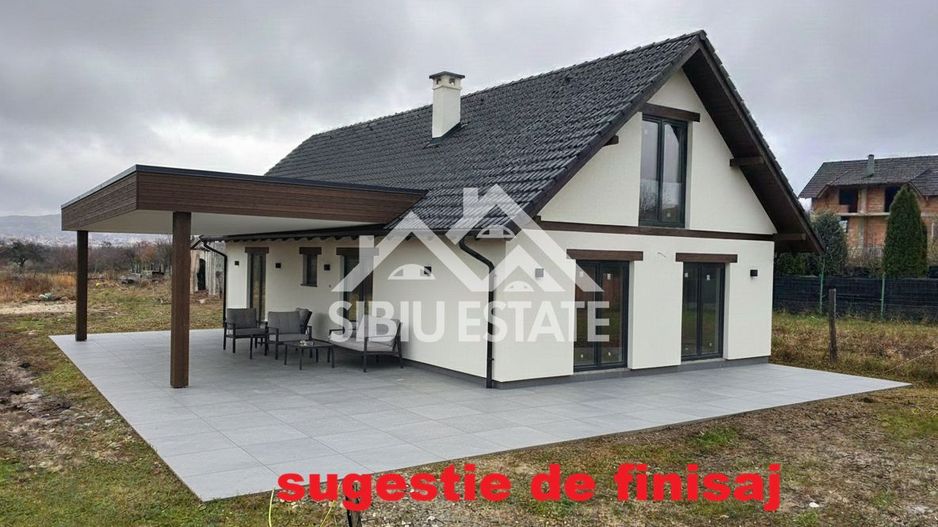 Casa 130 mp, teren 2800 mp, priveliște superbă – Marginimea Sibiului - Poză 14