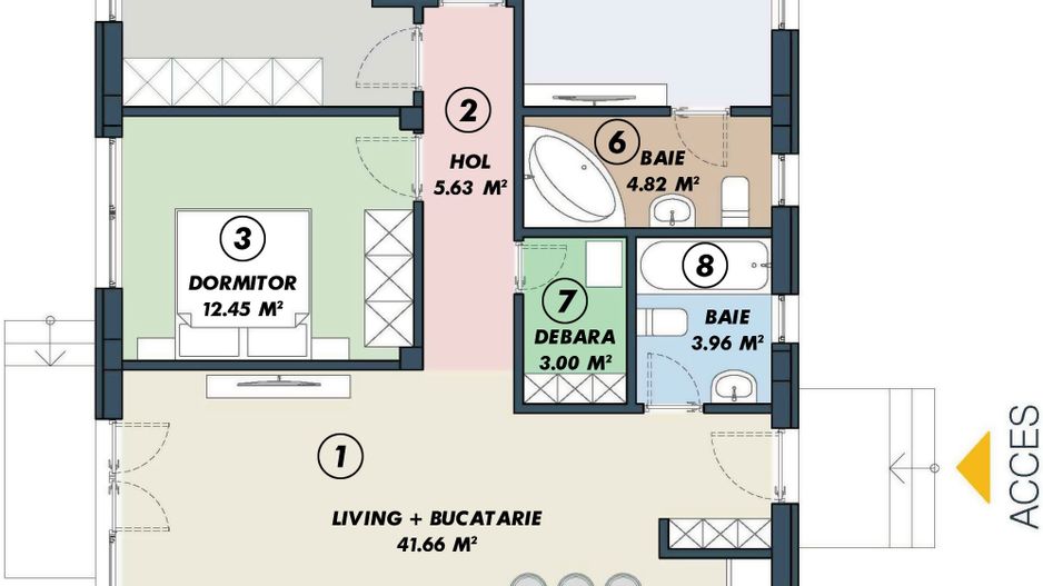 VILA INDIVIDUALA CU GRADINA SI FINISAJE MODERNE | TUNARI - Schiță 3