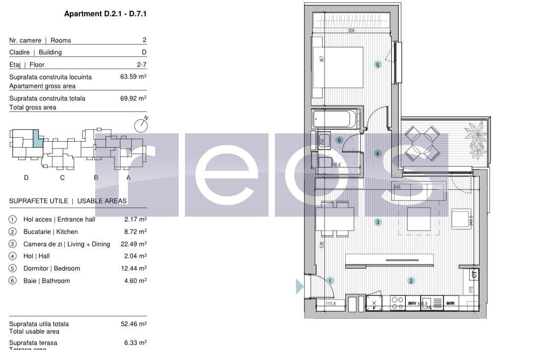 VANZARE APARTAMENT 2 CAMERE | STRAULESTI | 64MP | TERASA | COMPLEX NOU - Poză 20