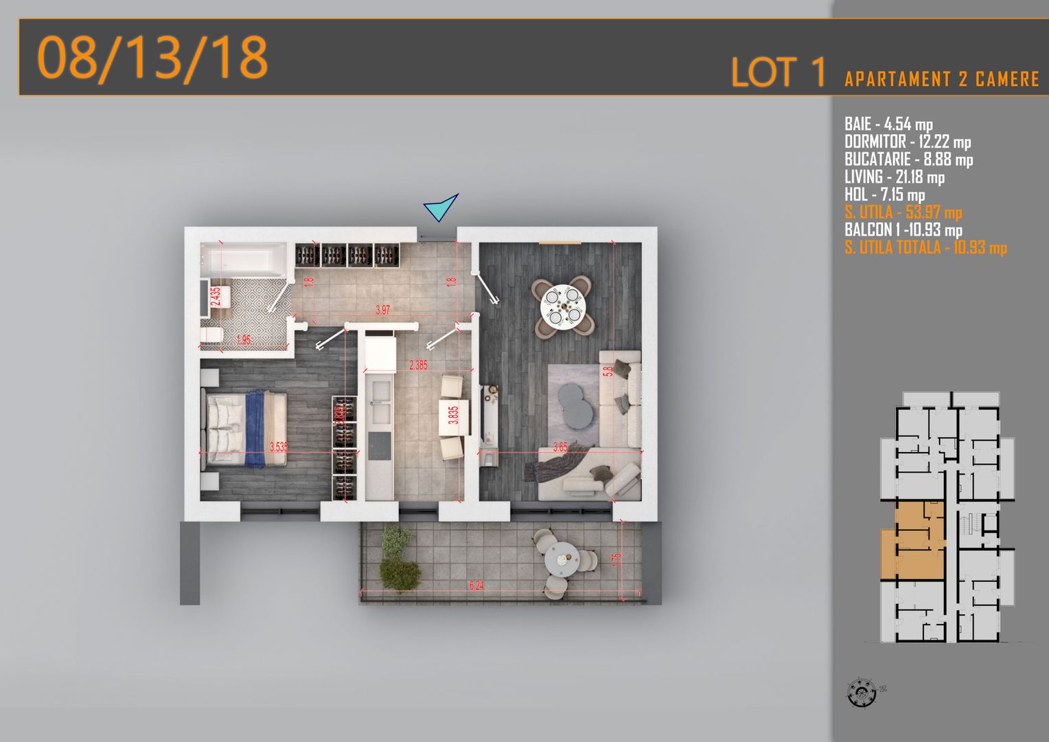 AP. 2CAM. DECOMANDAT - COMPLEX 4 BLOCURI P+3 /  METROU N. TECLU! - Poză 2