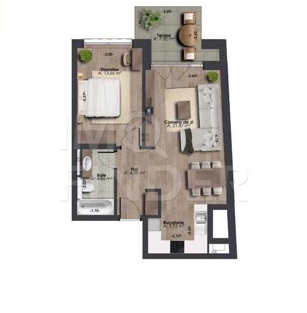 Vanzare 2 camere, imobil nou Semicentral - Poză 3