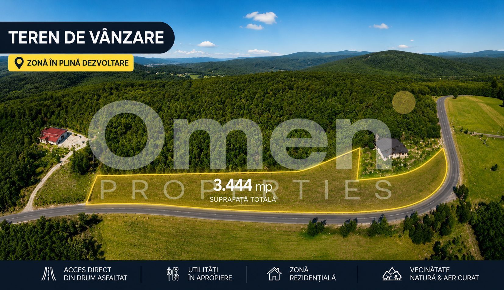 Teren Intravilan | 3444 mp | Tăuții Măgherăuș - Poză 1