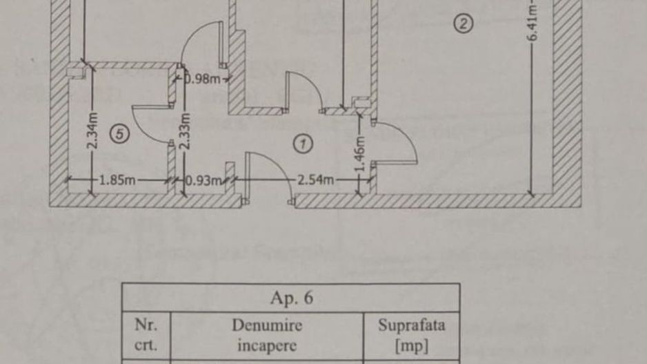 Metrou Berceni -Biruintei 2 camere 64mp plus curte 100mp - Schiță 3