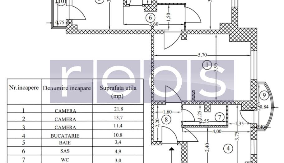 VANZARE 3 CAMERE SEMIDECOMANDAT - Mall Vitan - Poză 14