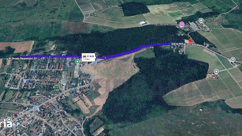 Teren intravilan de 650 mp în Copou (Breazu), complex privat de 8 locuințe, strada Pădurea Breazu - Poză 3