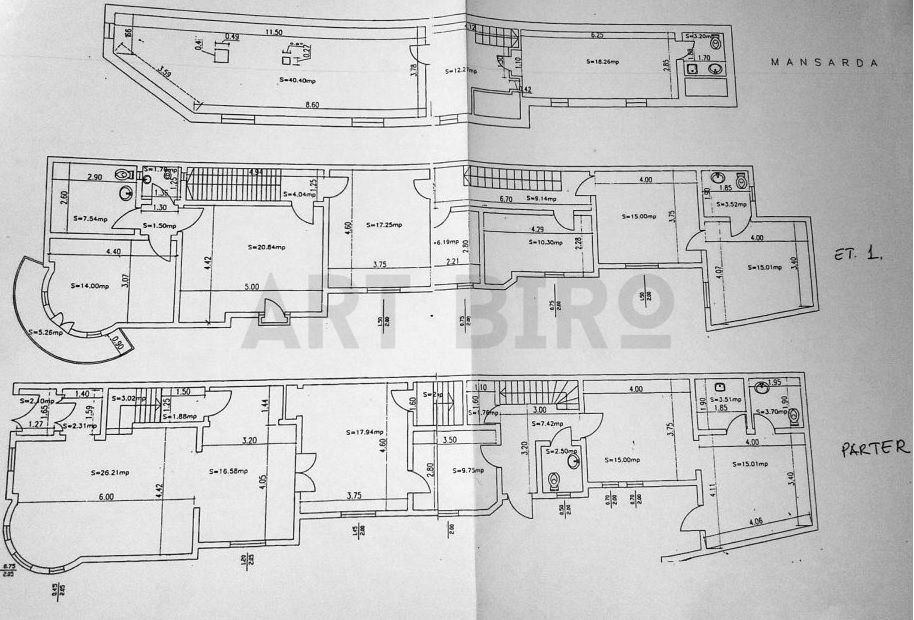 Zero comision, 375mp birou mobilat vila neoromaneasca Plantelor, 13' M - Schiță 17