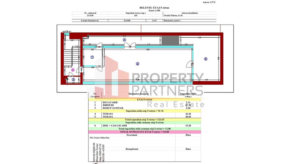 Cladire de birouri  Str. Polona - Str. Mihai Eminescu - Schiță 12