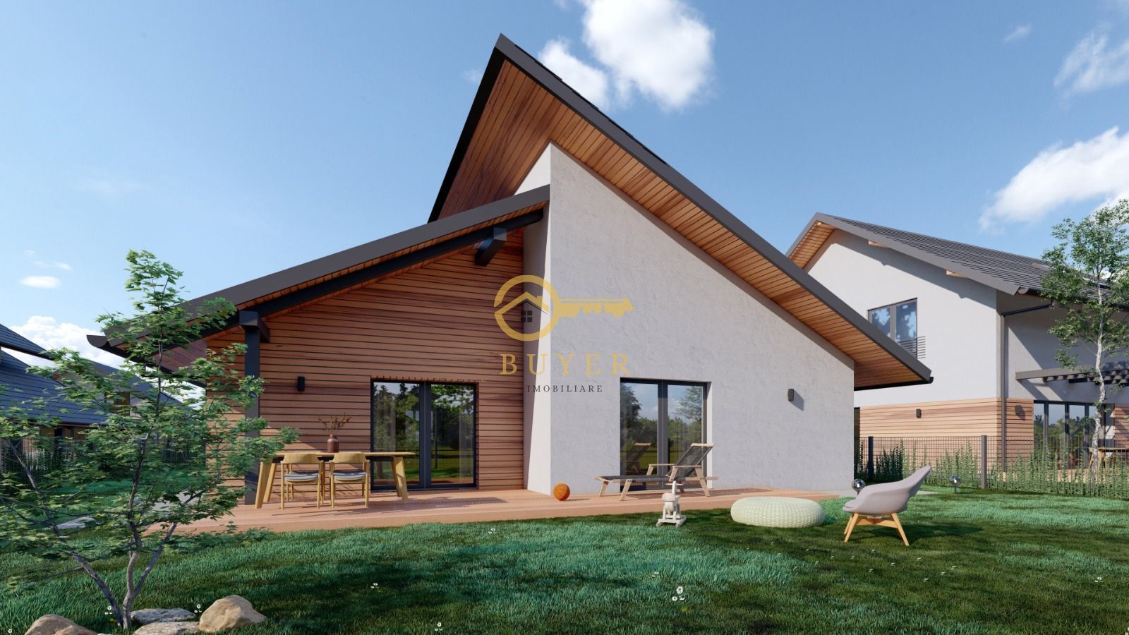 Casa superba pe un nivel, arhitectura deosebita- Teren 500mp - Poză 5