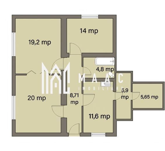 Apartament cu 3 camere | Pivnita | Zona Stefan cel mare - Poză 4