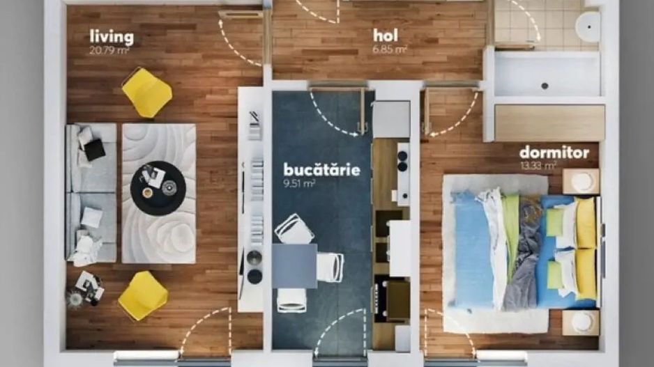 Comision 0 % Apartament 2 camere The Grand Kristal - Poză 9