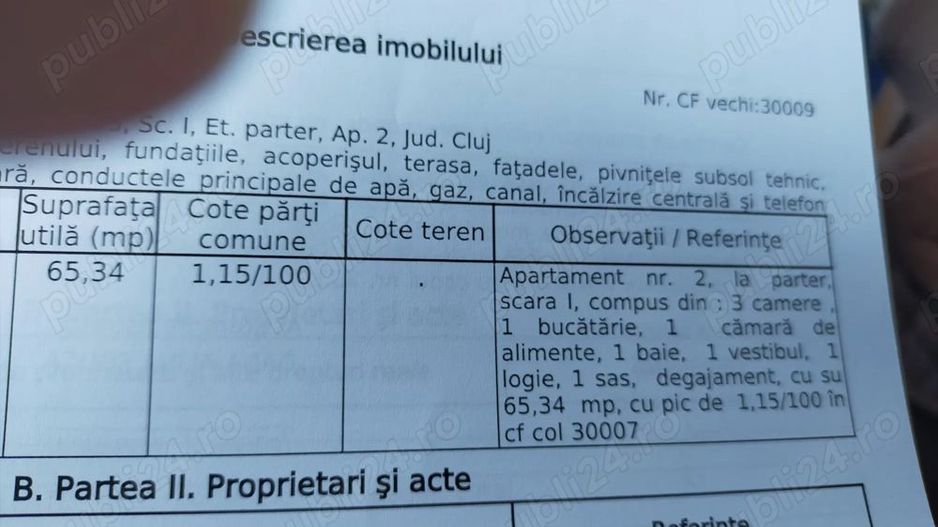 Vând ap 3 camere conf 1 - Poză 1