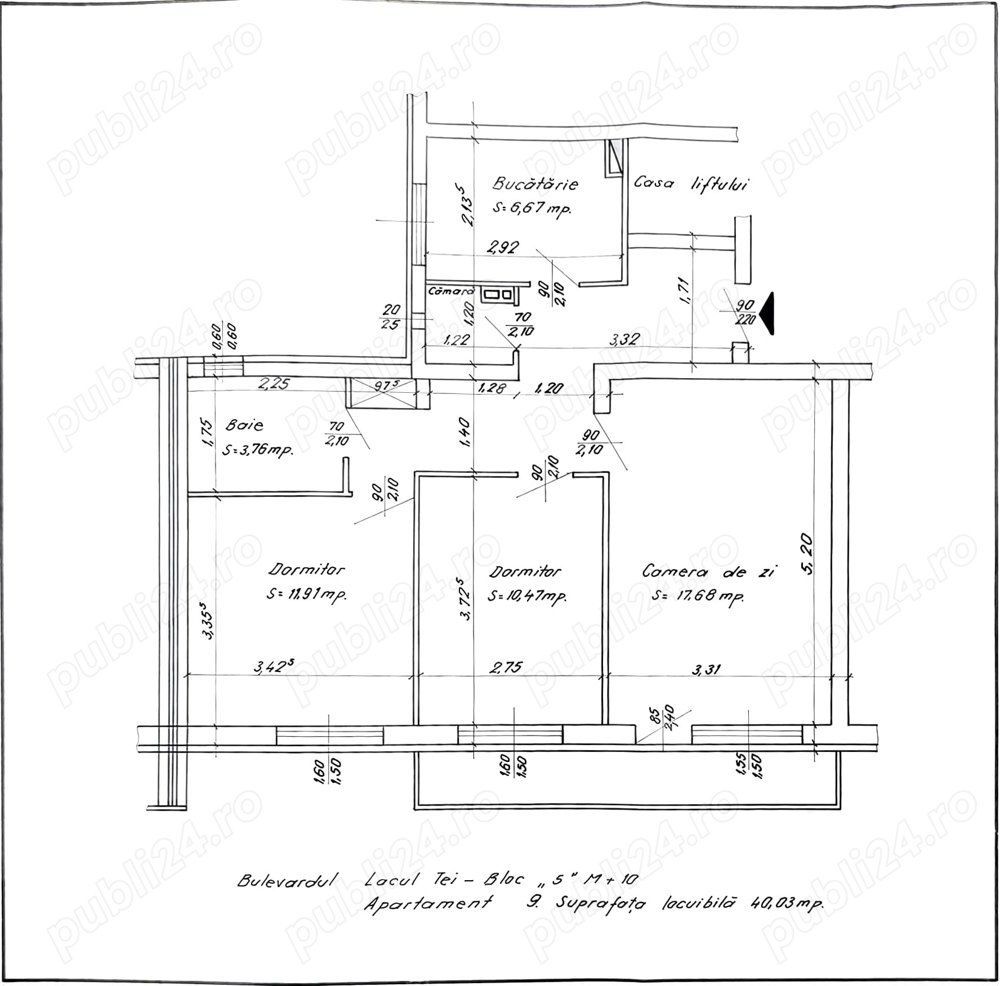 Apartament 3 camere  de inchiriat - Poză 9