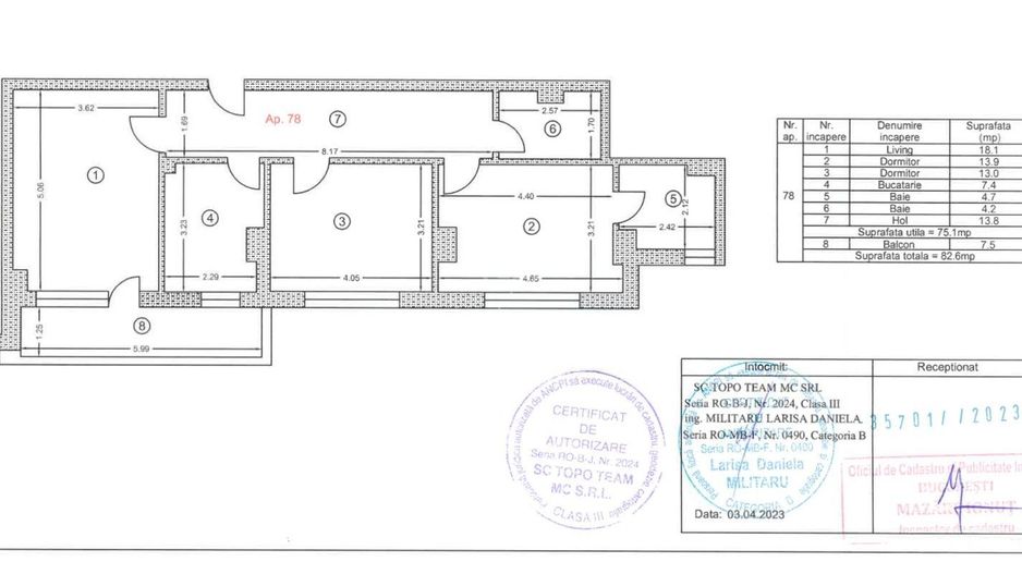 Vanzare apartament 3 camere, bloc nou, SPA - Poză 12