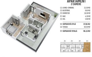 Comision 0% 2 camere Terasa | Prelungirea Ghencea | Latin - Poză 2