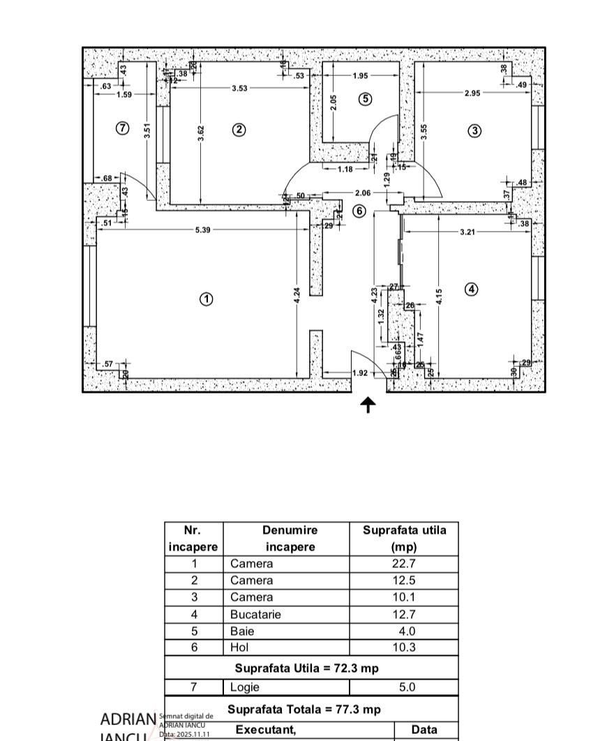 DE VANZARE | 3 CAMERE DECOMANDAT |CALEA  CĂLĂRAȘILOR | METROU 5 MINUTE MUNCII - Schiță 13