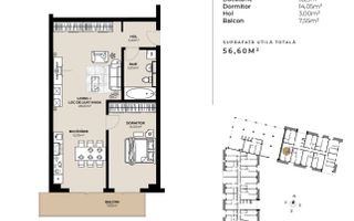 Vanzare 2 camere Marasti, zona Fabricii, imobil nou, 56. 6 mp utili - Poză 2