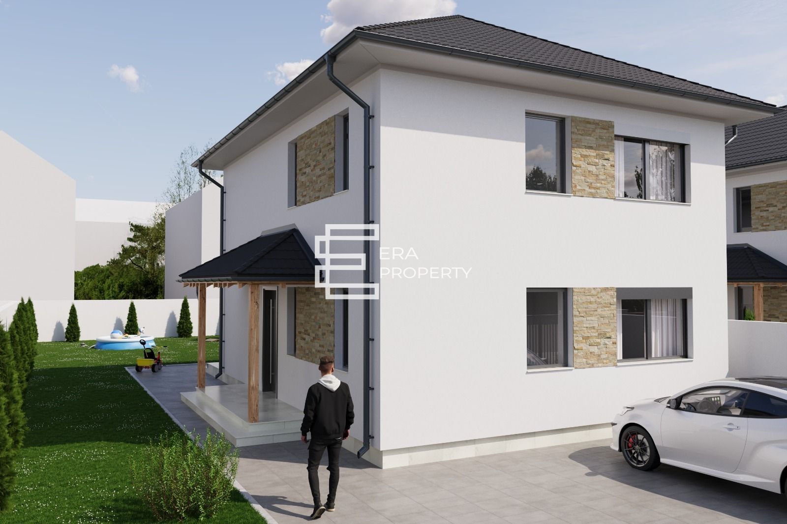 Casă individuală nouă | 4 camere | 3 băi | teren 380 mp | pod 50 mp | Șura Mică - Poză 3