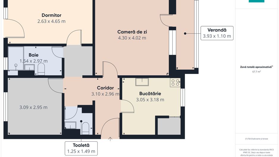 Apartament lux 3 camere de închiriat central Arad - Poză 8