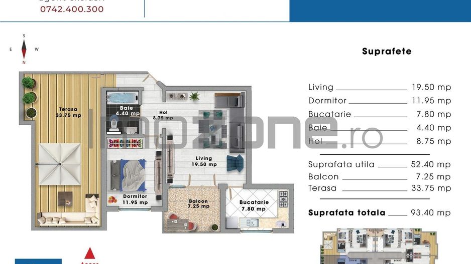 DRUMUL TABEREI | BRANCUSI | 2 CAMERE CU TERASA DE 37MP | MOBILAT | COMISION 0% ! - Poză 16