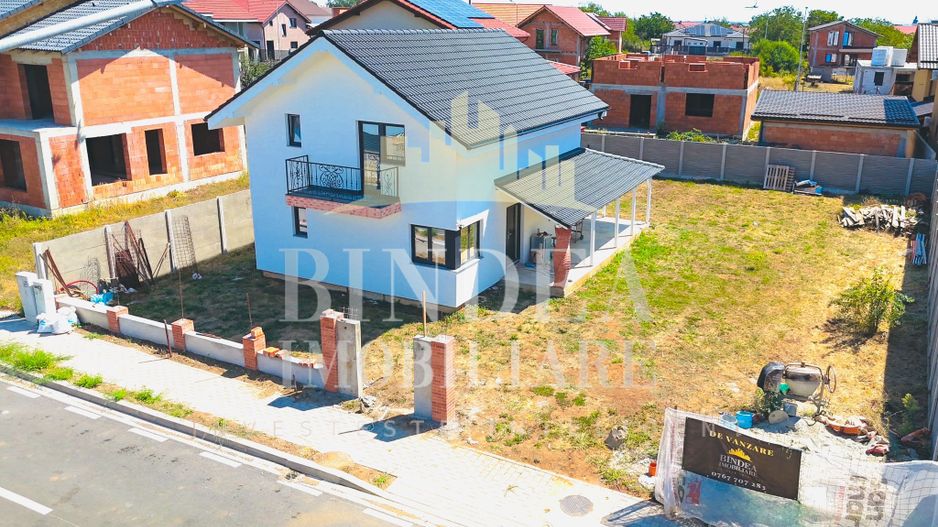 Casa individuala P+M Giarmata 584 mp 22 front, interior la alb - Poză 12