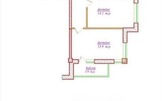 Vânzare, apartament, 2 camere, str. Nicolae Dimo, Durlești - Poză 1