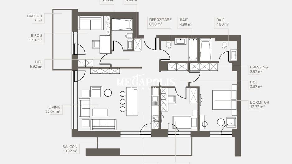 Apartament Premium | 4 camere | Bartolomeu | 90 MP - Poză 2